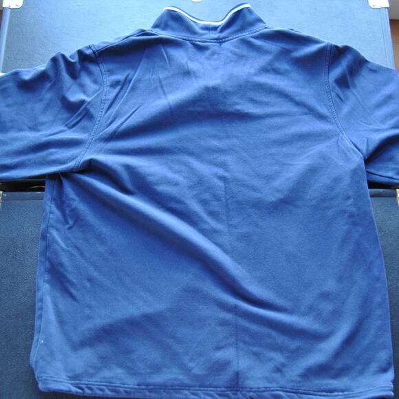 Champion Large Blue 1/4 zip Pullover w/ Adjustable Bottom Sweater - Picture 3 of 5